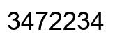 Número 3472234 imagen negro
