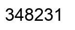 Número 348231 imagen negro