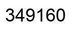 Number 349160 black image