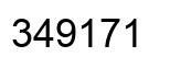 Número 349171 imagen negro