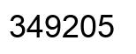 Número 349205 imagen negro