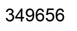 Número 349656 imagen negro