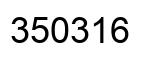 Number 350316 black image