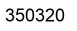 Number 350320 black image