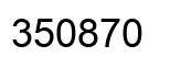 Número 350870 imagen negro