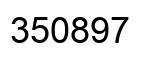 Número 350897 imagen negro