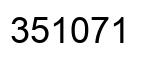 Number 351071 black image