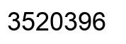 Número 3520396 imagen negro