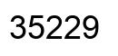 Número 35229 imagen negro