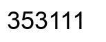 Número 353111 imagen negro