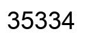 Number 35334 black image