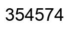 Número 354574 imagen negro