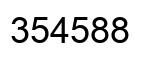 Número 354588 imagen negro