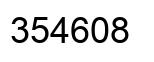 Número 354608 imagen negro