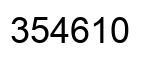 Number 354610 black image