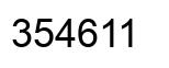 Número 354611 imagen negro