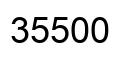 Number 35500 black image