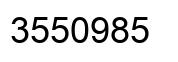 Number 3550985 black image