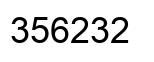 Number 356232 black image