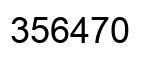 Número 356470 imagen negro