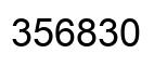 Number 356830 black image