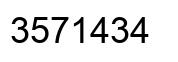 Número 3571434 imagen negro