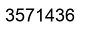 Número 3571436 imagen negro