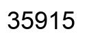 Number 35915 black image