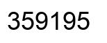 Number 359195 black image