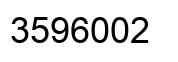 Número 3596002 imagen negro