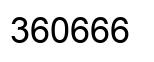 Number 360666 black image
