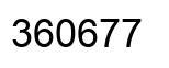 Número 360677 imagen negro