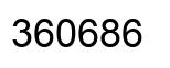 Número 360686 imagen negro
