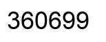 Number 360699 black image