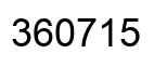 Number 360715 black image