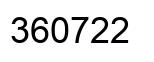 Número 360722 imagen negro