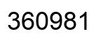 Número 360981 imagen negro