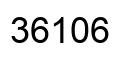 Número 36106 imagen negro
