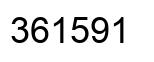 Number 361591 black image