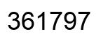 Número 361797 imagen negro