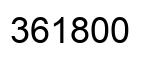 Número 361800 imagen negro