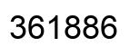 Number 361886 black image