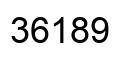 Number 36189 black image