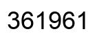 Number 361961 black image