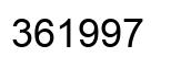 Número 361997 imagen negro