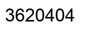 Number 3620404 black image