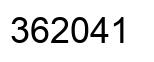 Number 362041 black image