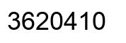 Número 3620410 imagen negro