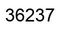 Number 36237 black image