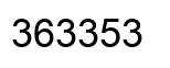 Número 363353 imagen negro
